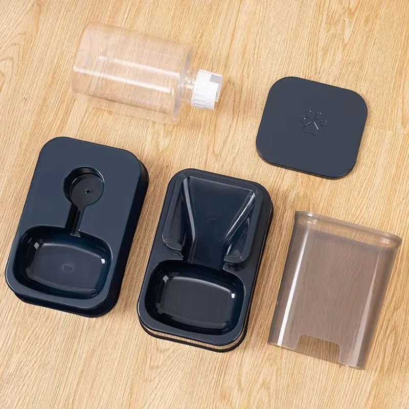 Automatic water and food supply cat and dog